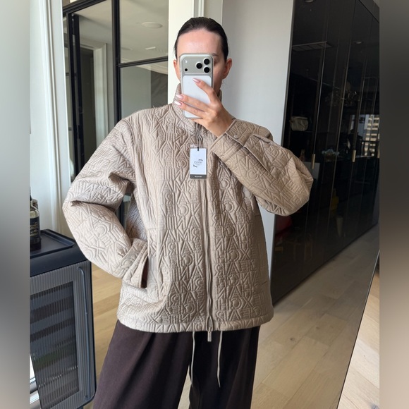 Armani Exchange Jackets & Blazers - New Armani Exchange Beige Quilted Unisex Jacket Sz L